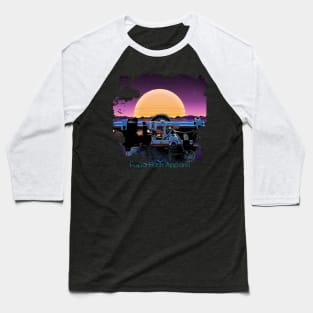 Papa Hash Apparel: Moonlit Ride Baseball T-Shirt